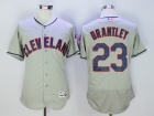 Cleveland Indians #23 Michael Brantley Gray Flex Base Jerseys