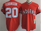 Cleveland Indians #20 Frank Robinson Red Throwback Jerseys