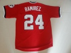 Cleveland Indians #24 Jose Ramirez Red Turn Back Jerseys