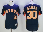 Houston Astros #30 Carlos Gomez Blue Flex Base Jerseys