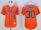 Houston Astros #30 Carlos Gomez Orange Flex Base Jerseys