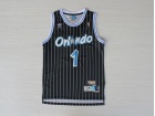 Orlando Magic #1 Tracy McGrady Black Strips Stitched Basketball Jersey