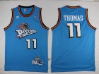 Detroit Pistons #11 Isiah Thomas Light Blue Hardwood Classics Jerseys