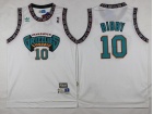 Vancouver Grizzlies #10 Mike Bibby White Hardwood Classics Jerseys