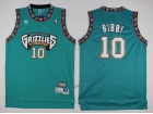 Vancouver Grizzlies #10 Mike Bibby Green Hardwood Classics Jerseys