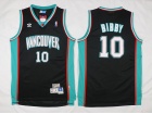 Vancouver Grizzlies #10 Mike Bibby Black Hardwood Classics Jerseys