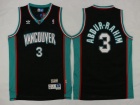 Vancouver Grizzlies #3 Shareef Abdur-Rahim Black Hardwood Classics Jerseys