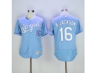 Kansas City Royals #16 Bo Jackson Baby Blue Flexbase Jerseys