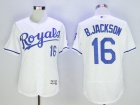 Kansas City Royals #16 Bo Jackson White Flexbase Jerseys