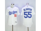 Los Angeles Dodgers #55 Joe Blanton White Flex Base Jerseys