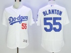 Los Angeles Dodgers #55 Joe Blanton White Flex Base Jerseys