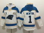 Carolina Panthers #1 Cam Newton White 50th Nike NFL Pullover Hoodie