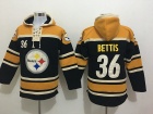 Pittsburgh Steelers #36 Jerome Bettis Black Nike NFL Pullover Hoodie