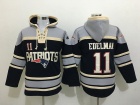 New England Patriots #11 Julian Edelman Navy Blue Nike NFL Pullover Hoodie