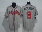 Atlanta Braves #8 Jace Peterson Gray New Cool Base Jerseys