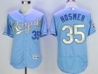 Kansas City Royals #35 Eric Hosmer Blue Gold Program World Series Champions Flexbase Jersey