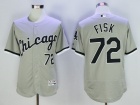 Chicago White Sox #72 Carlton Fisk Gray Flex Base Jerseys