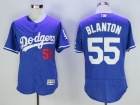 Los Angeles Dodgers #55 Joe Blanton Blue Flex Base Jerseys