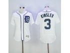 Detroit Tigers #3 Lan Kinsler White Flexbase Baseball Jersey