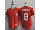 Cincinnati Reds #8 Joe Morgan Red Throwback Baseball Jersey