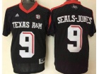 Texas A&M Aggies #9 Ricky Seals-Jones Black College Football Jersey