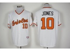 Baltimore Orioles #10 Adam Jones White 1966 Turn Back Baseball Jersey