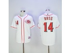 Cincinnati Reds #14 Pete Rose White Cool Base Baseball Jersey