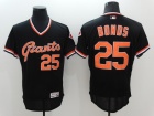 San Francisco Giants #25 Barry Bonds Black Pullover Flex Base Jerseys