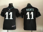 Nike Philadelphia Eagles #11 Carson Wentz Black Youth Jersey