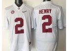 Youth Alabama Crimson Tide #2 Derrick Henry White College Football Jersey