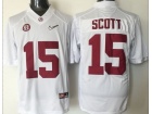 Youth Alabama Crimson Tide #15 J.K. Scott White College Football Jersey