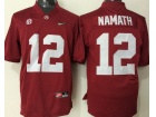 Youth Alabama Crimson Tide #12 Joe Namath Red College Football Jersey