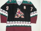 Phoenix Coyotes 1997-98 Vintage Throwback Jerseys #97 Jeremy Roenick Black Coyotes Ice Hockey Jersey