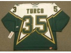 Dallas Stars #35 Marty Turco Home Green Vintage Throwback 2005 Hockey Jersey