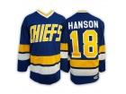 Hanson Brothers Charlestown CHIEFS Ice Hockey Jerseys #18 Jeff Handson Jersey