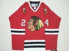 Chicago Blackhawks #24 Bob Probert Home Red 1996-1997 Throwback Ice Hockey Jersey