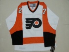 Philadelphia Flyers #27 Reggie Leach White Throwback CCM Ice Hockey Jersey