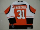 Philadelphia Flyers #31 Pelle Lindbergh Orange 1985 Throwback CCM Ice Hockey Jersey