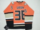 Anaheim Ducks #36 John Gibson Orange Hockey Jersey