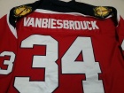 Florida Panthers #34 John Vanbiesbrouck Red 1993 Throwback Vintage Hockey Jersey