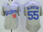 Los Angeles Dodgers #55 Joe Blanton Grey Flexbase Jersey