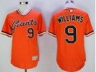 San Francisco Giants #9 Robin Williams Orange Pullover Flex Base Jerseys