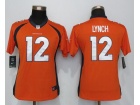 Nike Denver Broncos #12 Paxton Lynch Orange Women Jersey