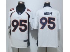 Denver Broncos #95 Derek Wolfe White Nike Limited Jerseys