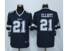 Dallas Cowboys #21 Ezekiel Elliott Blue Nike Limited Jerseys