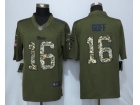 St.Louis Rams #16 Jared Goff Green Salute to Service Nike Limited Football Jerseys