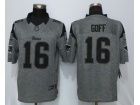 St.Louis Rams #16 Jared Goff Gridiron Gray Nike Limited Football Jerseys