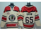 Chicago Blackhawks #65 Andrew Shaw Cream Hockey Hoodie