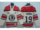 Chicago Blackhawks #19 Jonathan Toews Cream Hockey Hoodie