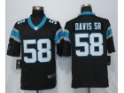 Carolina Panthers #58 Thomas Davis Sr Black Nike Limited Jerseys